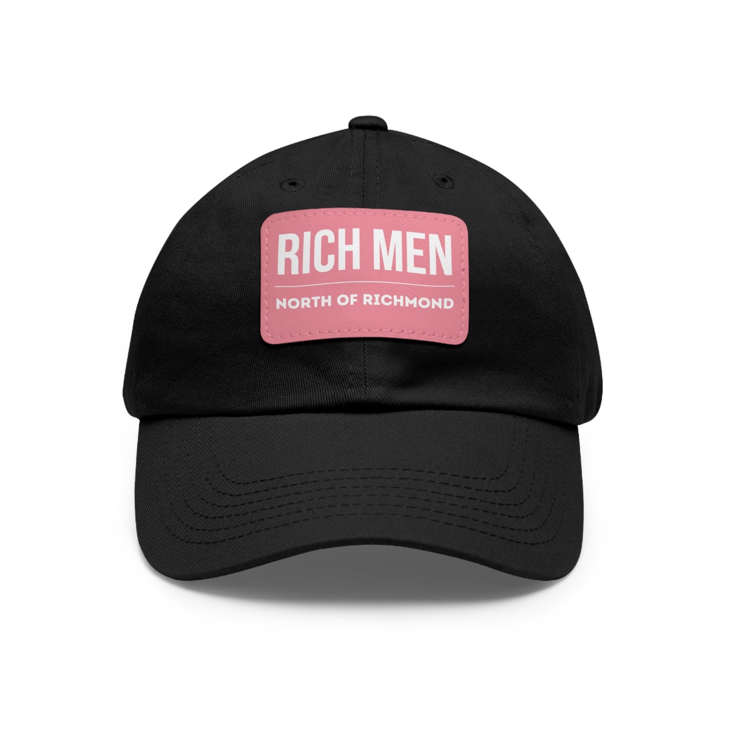 Rich Men North of Richmond Dad Hat with Leather Patch (Rectangle)