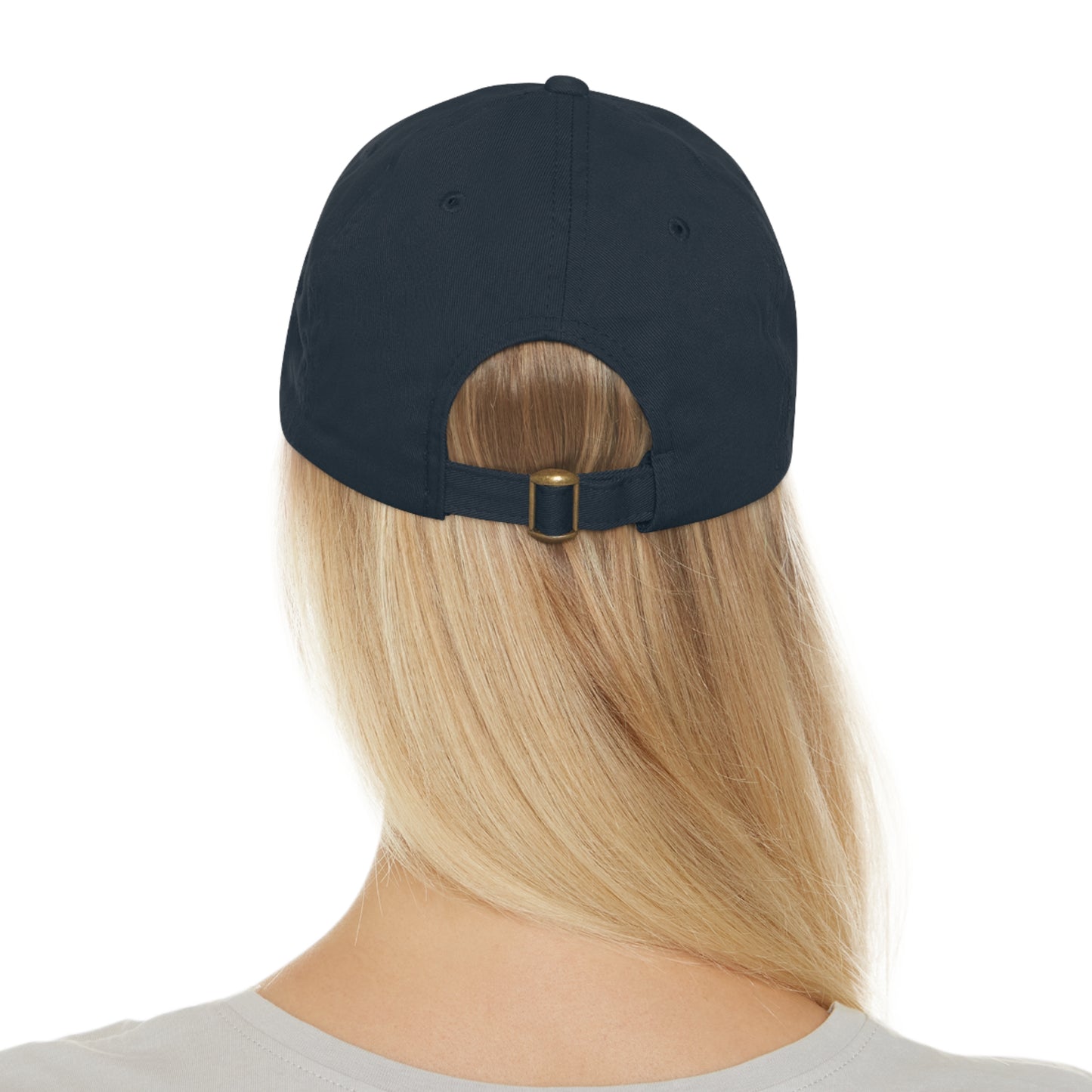 Rich Men North of Richmond Dad Hat with Leather Patch (Rectangle)