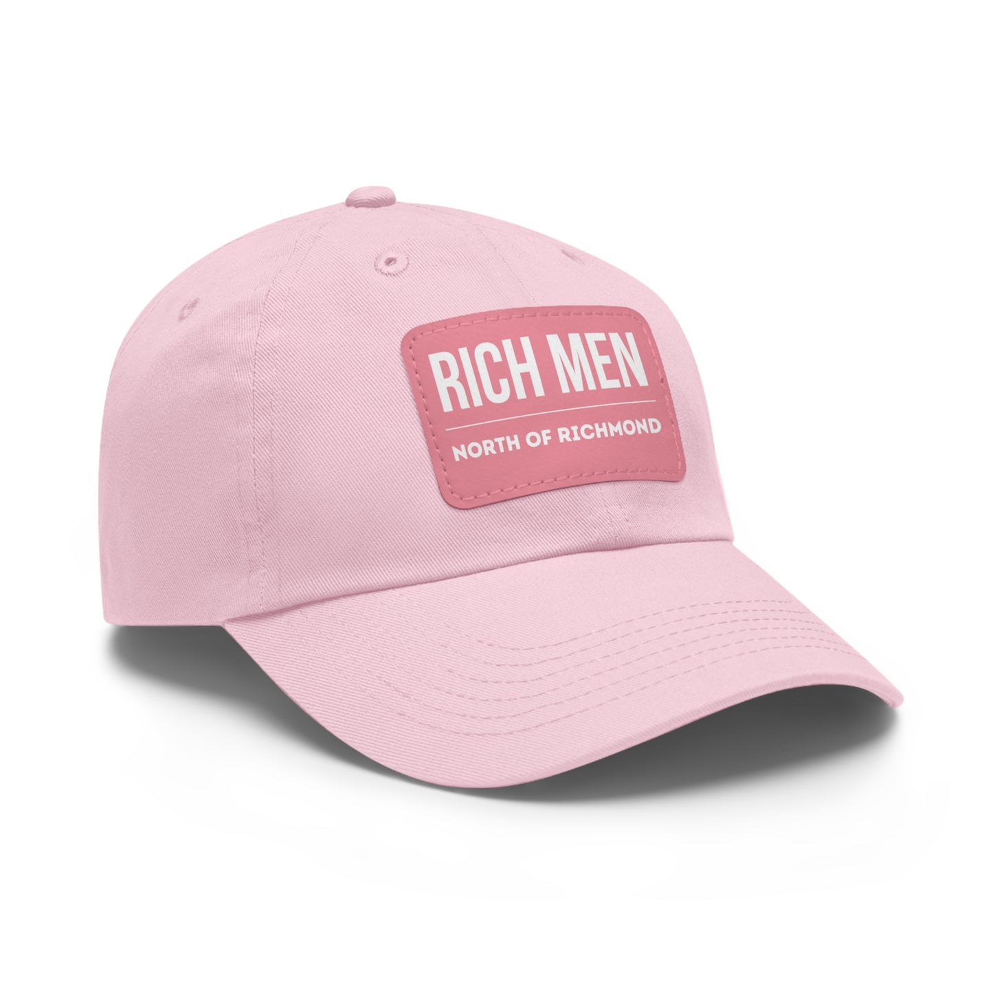 Rich Men North of Richmond Dad Hat with Leather Patch (Rectangle)