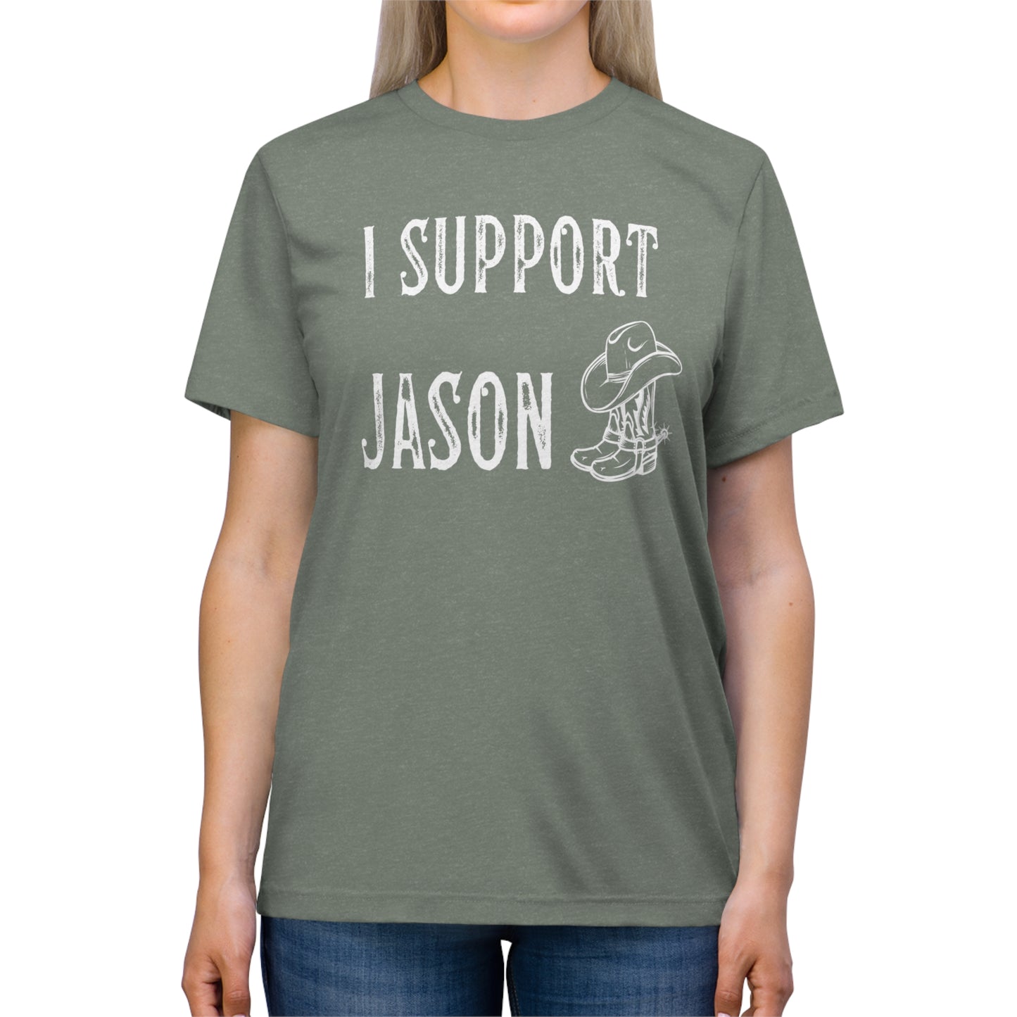 I Support Jason Aldean- Unisex Triblend Tee