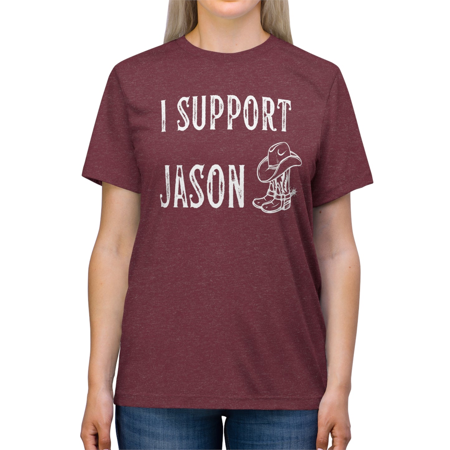 I Support Jason Aldean- Unisex Triblend Tee