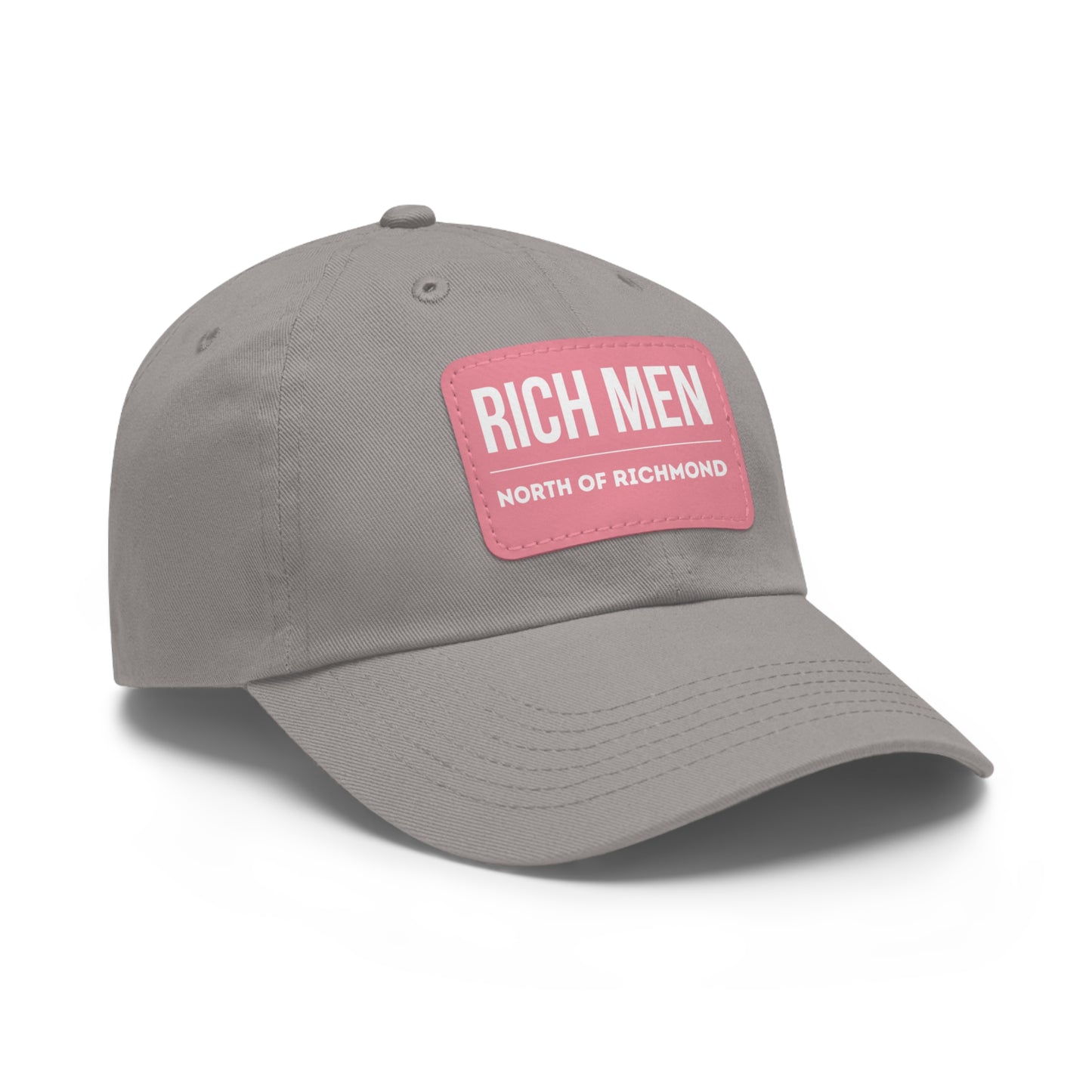 Rich Men North of Richmond Dad Hat with Leather Patch (Rectangle)