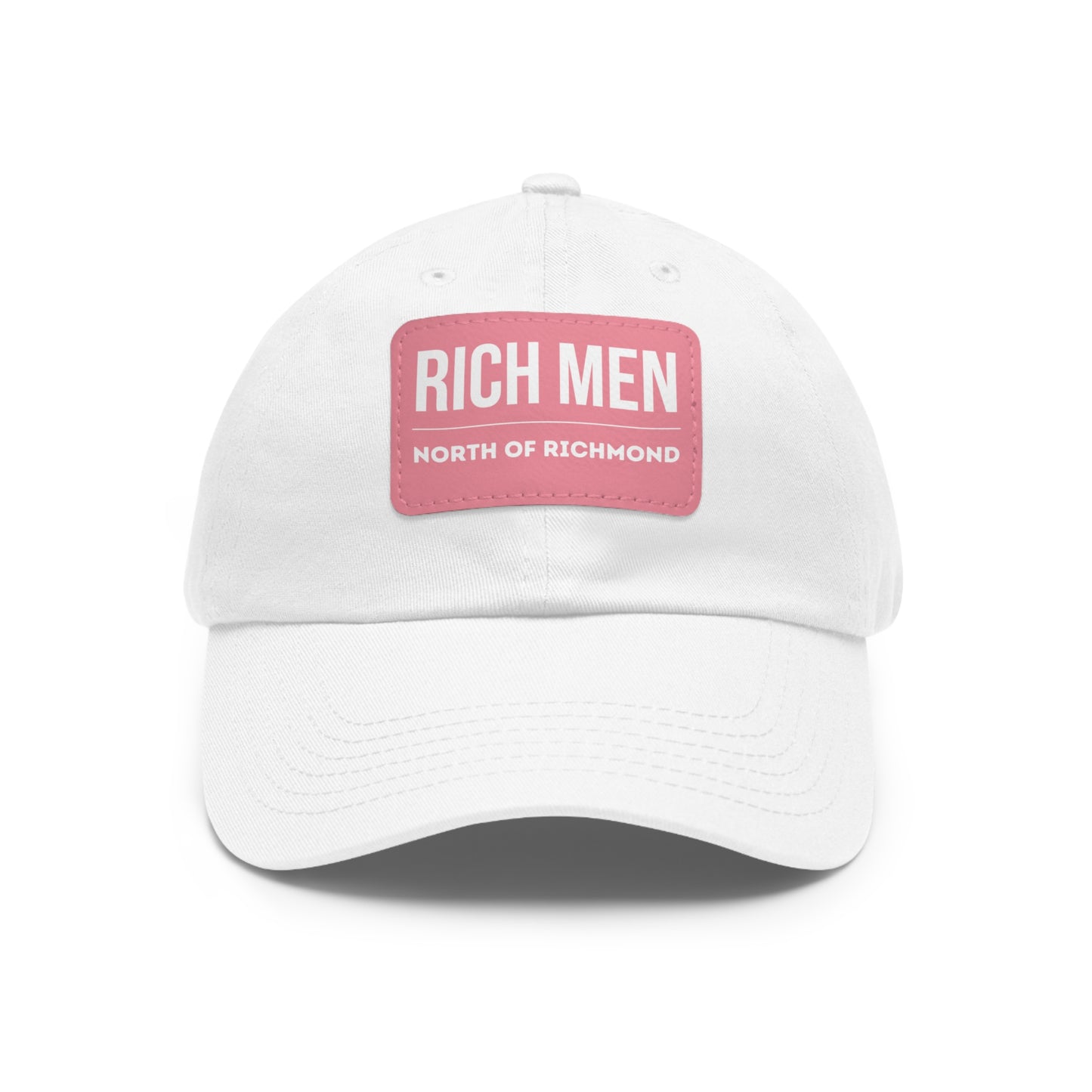 Rich Men North of Richmond Dad Hat with Leather Patch (Rectangle)