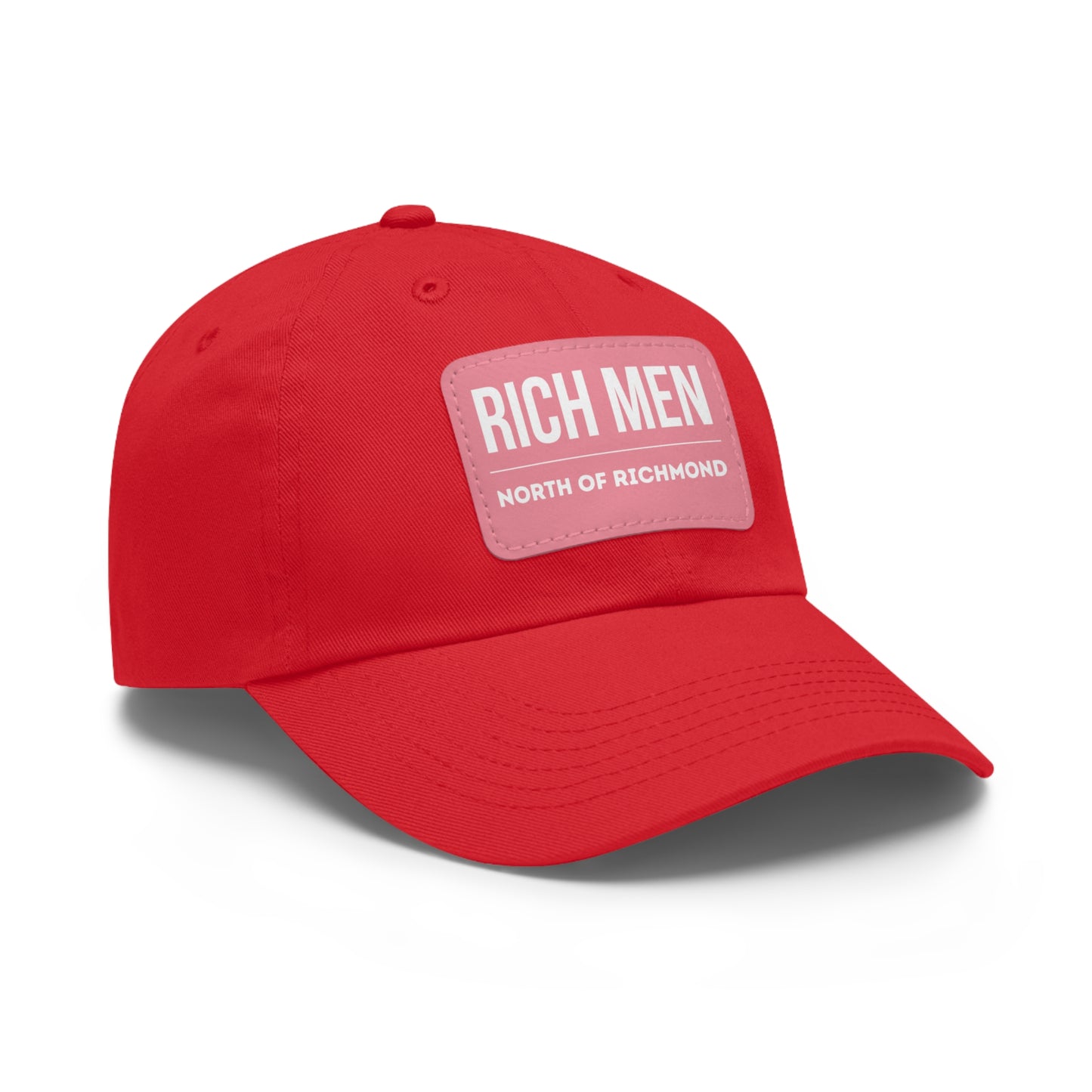 Rich Men North of Richmond Dad Hat with Leather Patch (Rectangle)