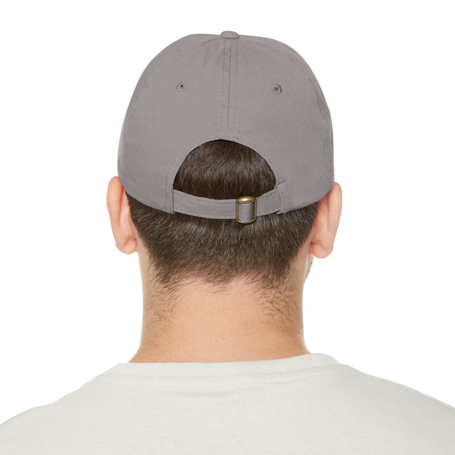 Rich Men North of Richmond Dad Hat with Leather Patch (Rectangle)