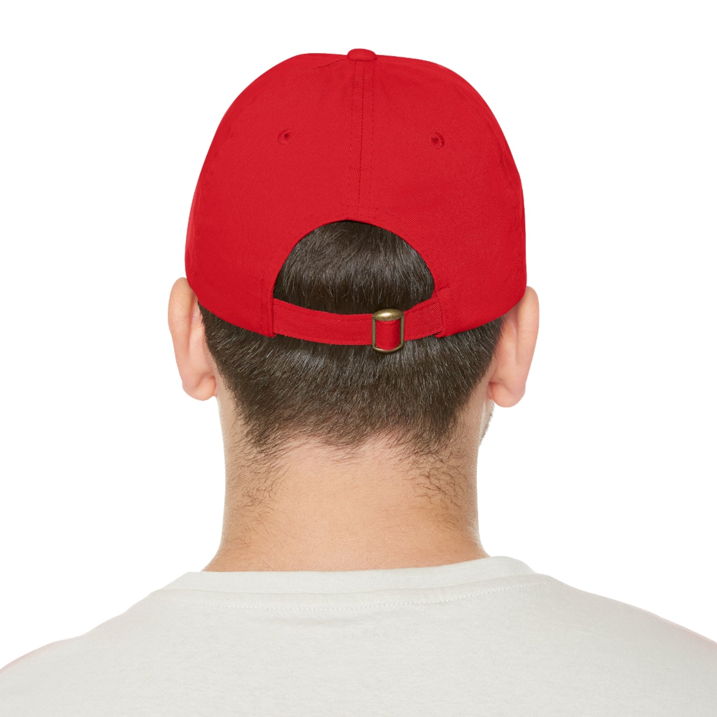 Rich Men North of Richmond Dad Hat with Leather Patch (Rectangle)