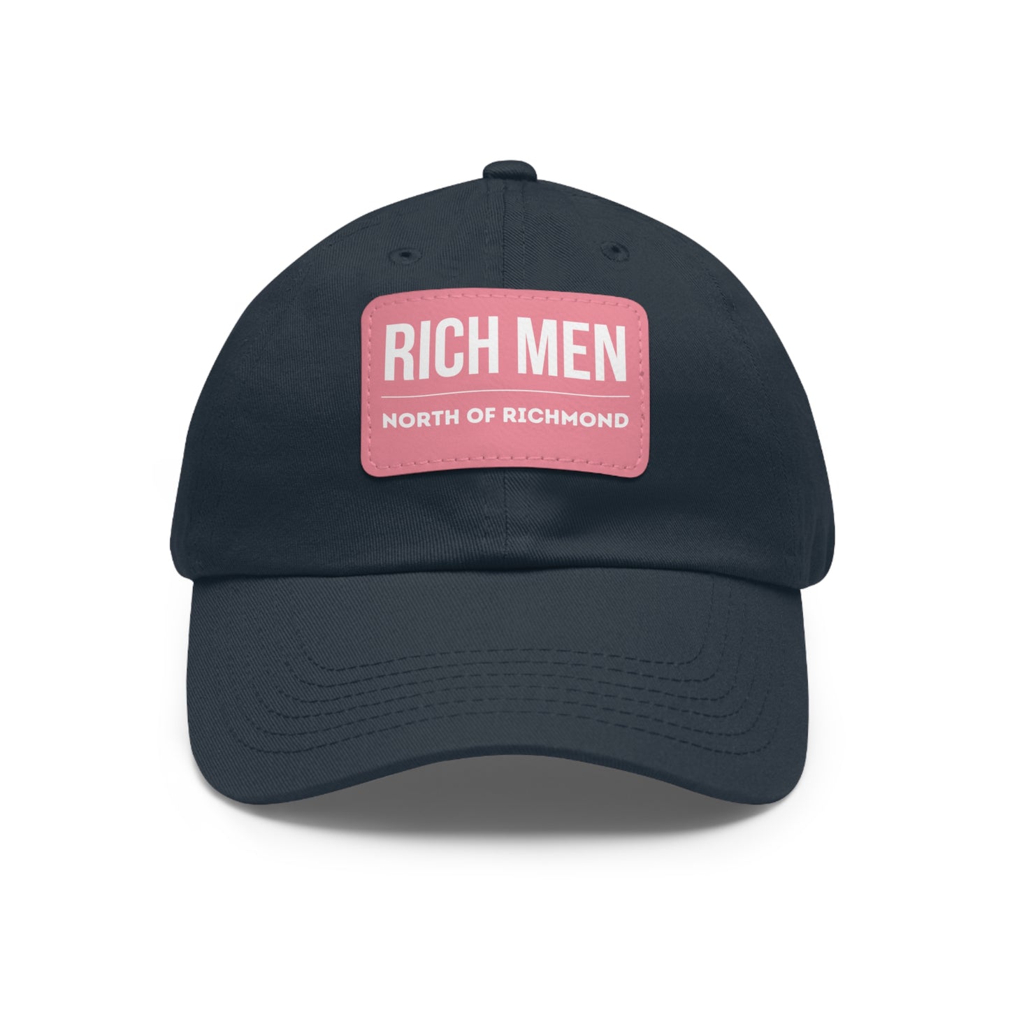 Rich Men North of Richmond Dad Hat with Leather Patch (Rectangle)