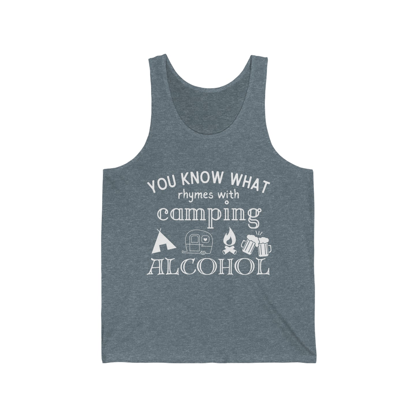 You Know What Camping- Unisex Jersey Tank