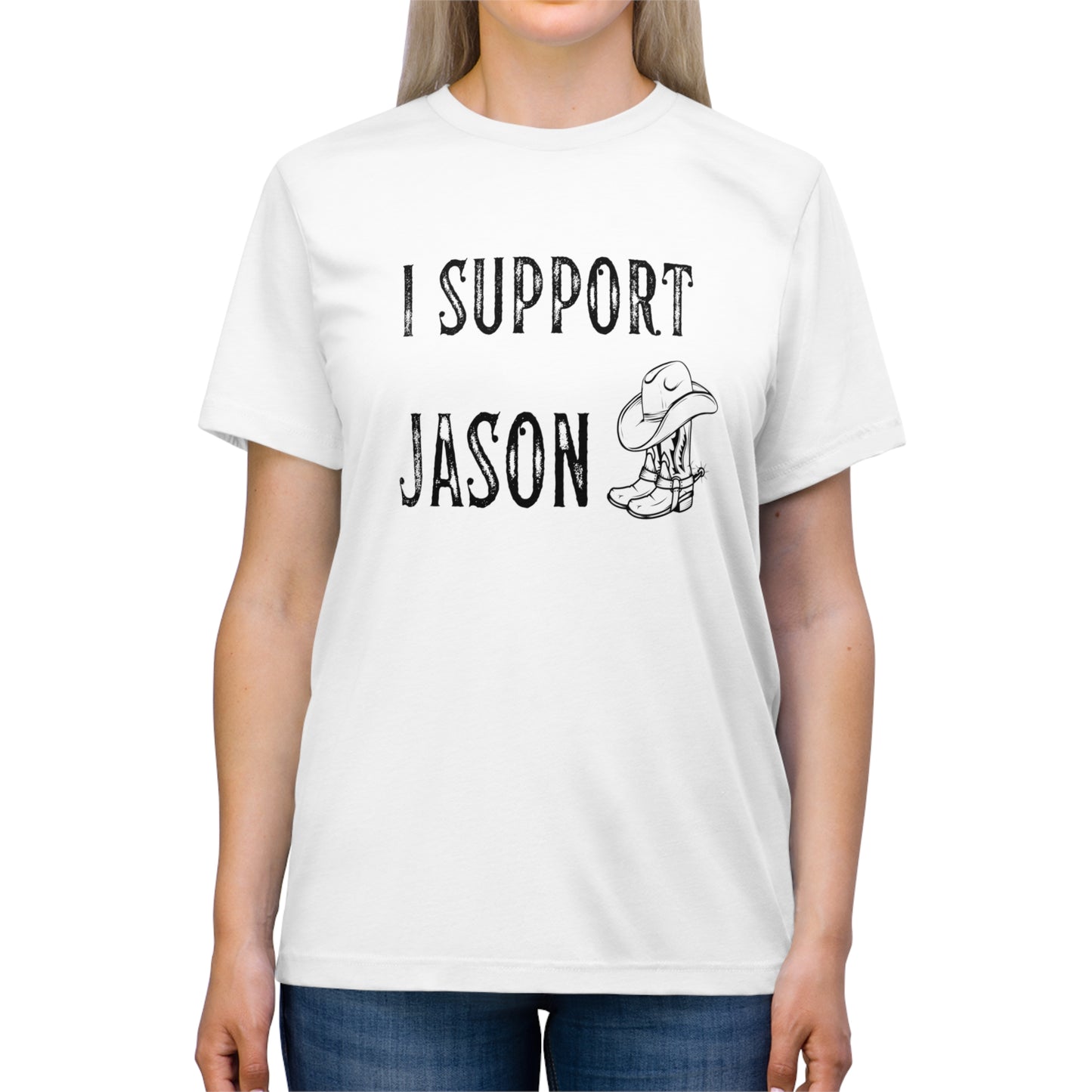 I Support Jason Aldean- Unisex Triblend Tee