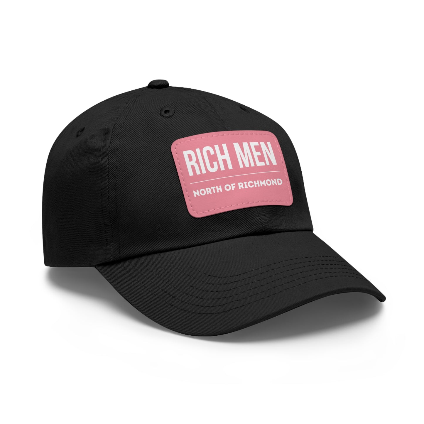 Rich Men North of Richmond Dad Hat with Leather Patch (Rectangle)