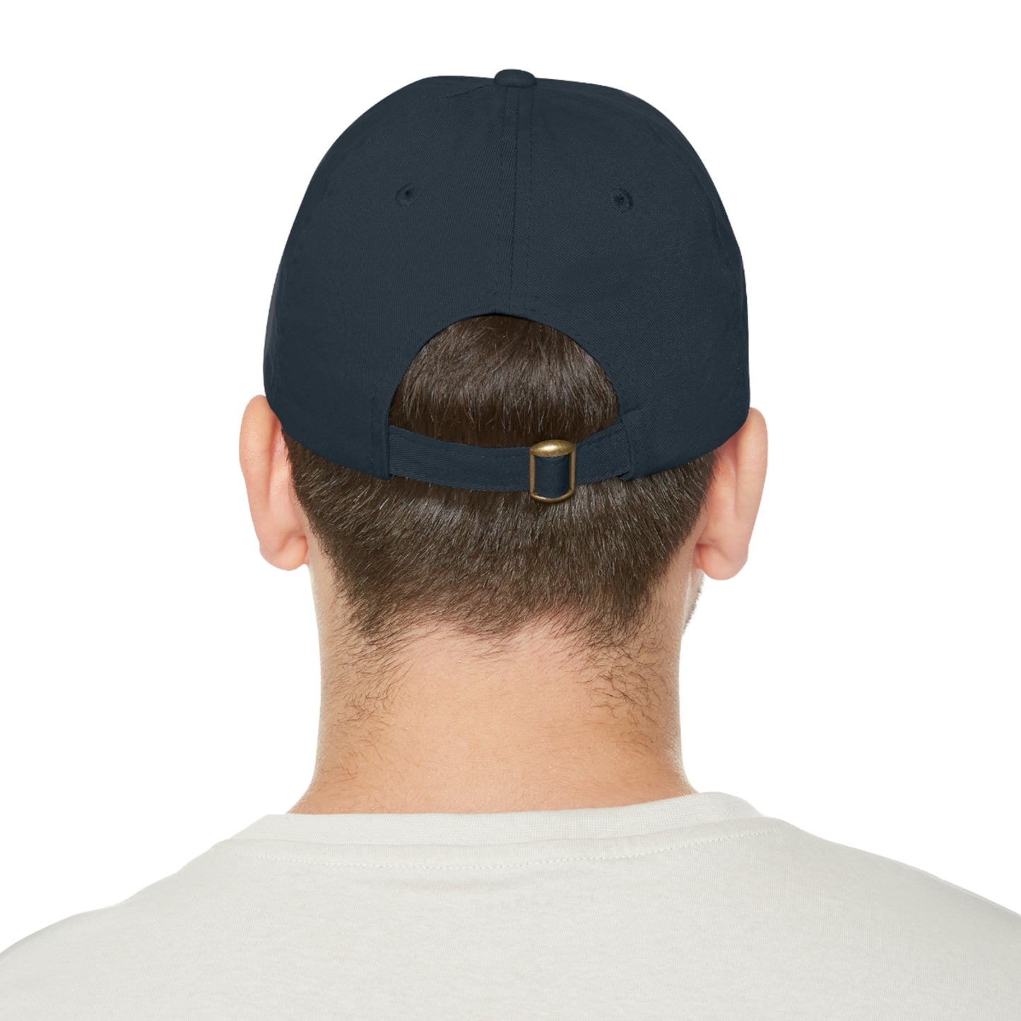 Rich Men North of Richmond Dad Hat with Leather Patch (Rectangle)