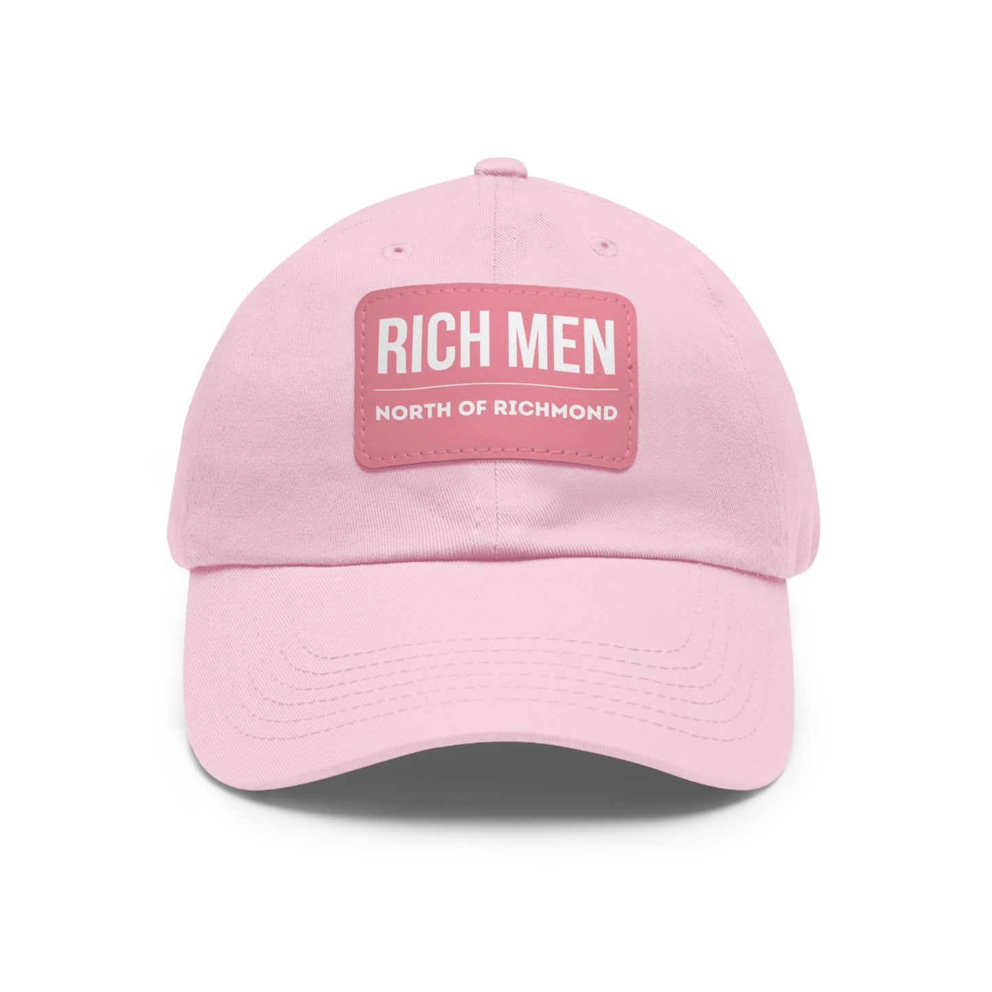 Rich Men North of Richmond Dad Hat with Leather Patch (Rectangle)