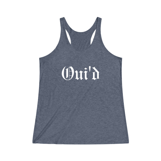 Oiu'd Women's Tri-Blend Racerback Tank