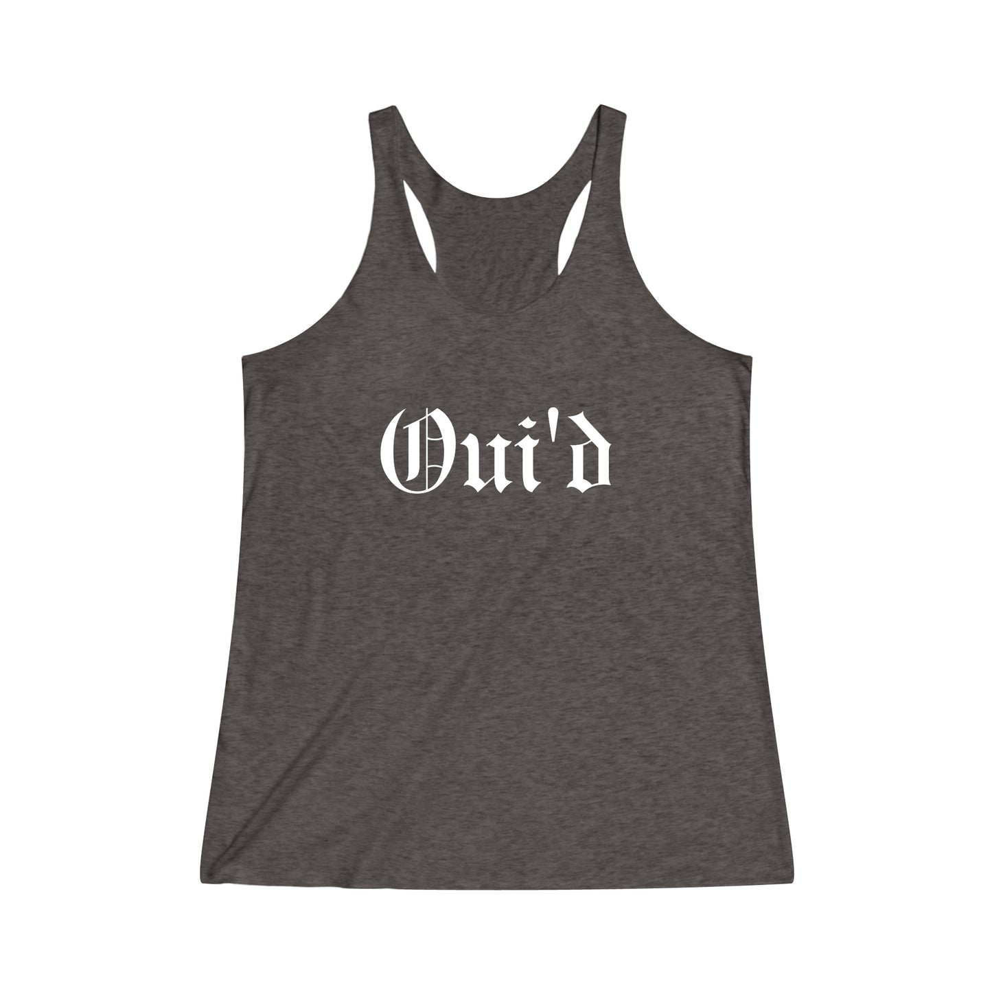 Oiu'd Women's Tri-Blend Racerback Tank