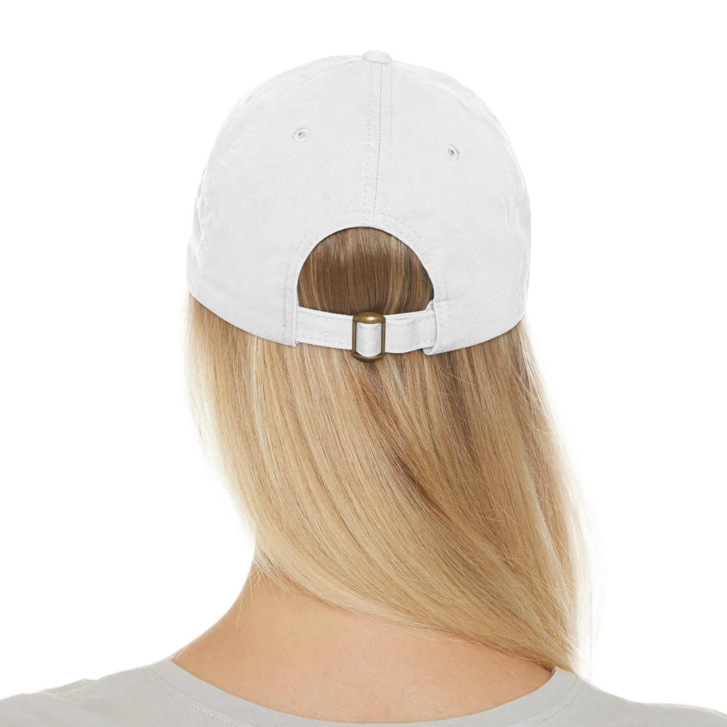 Rich Men North of Richmond Dad Hat with Leather Patch (Rectangle)