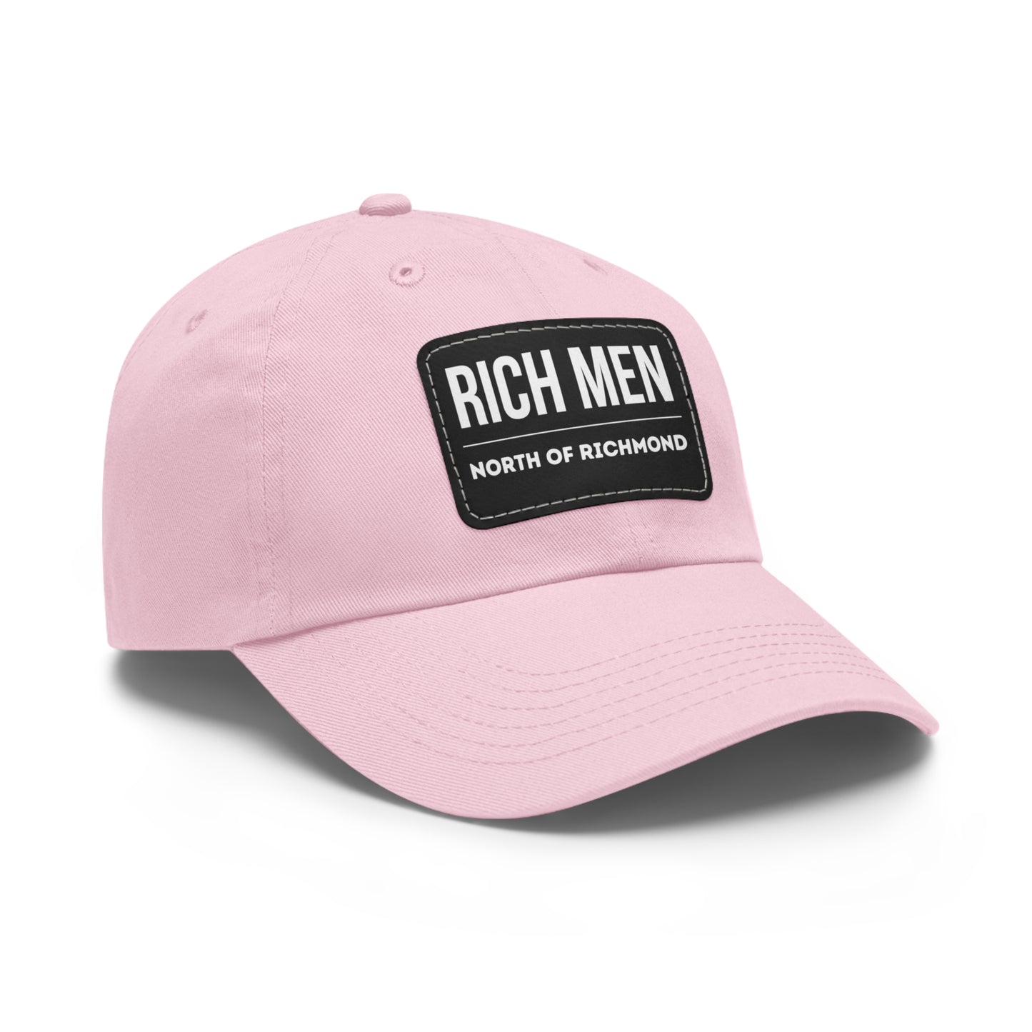 Rich Men North of Richmond Dad Hat with Leather Patch (Rectangle)