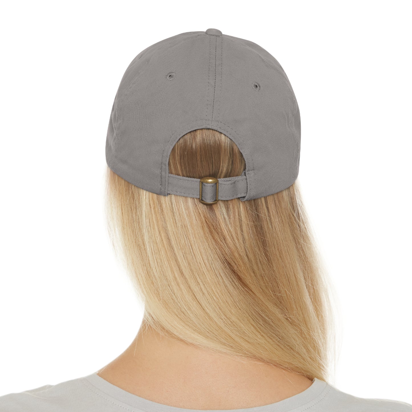 Rich Men North of Richmond Dad Hat with Leather Patch (Rectangle)