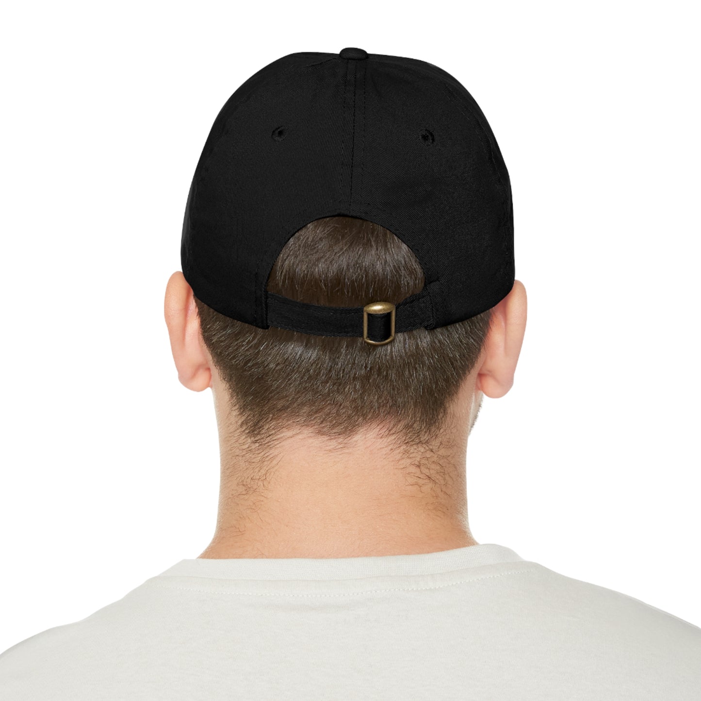 Rich Men North of Richmond Dad Hat with Leather Patch (Rectangle)