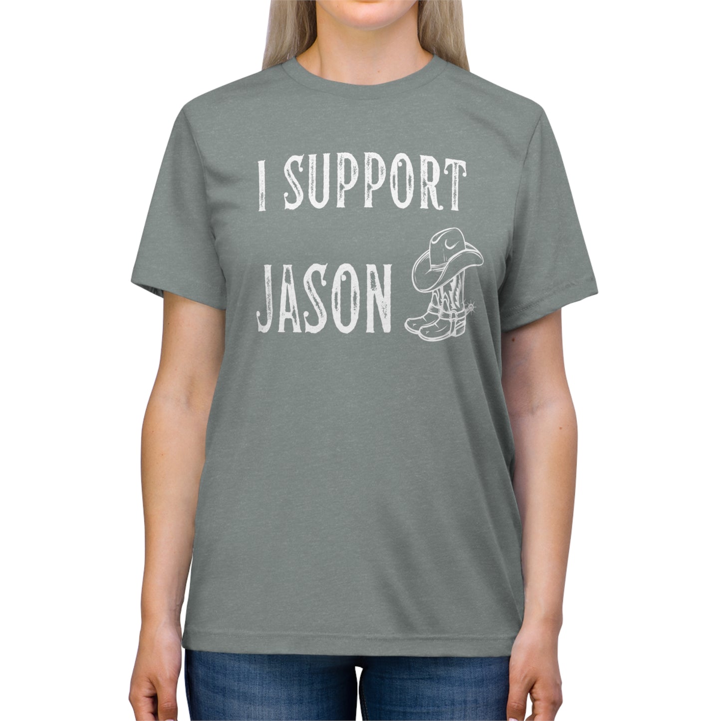 I Support Jason Aldean- Unisex Triblend Tee