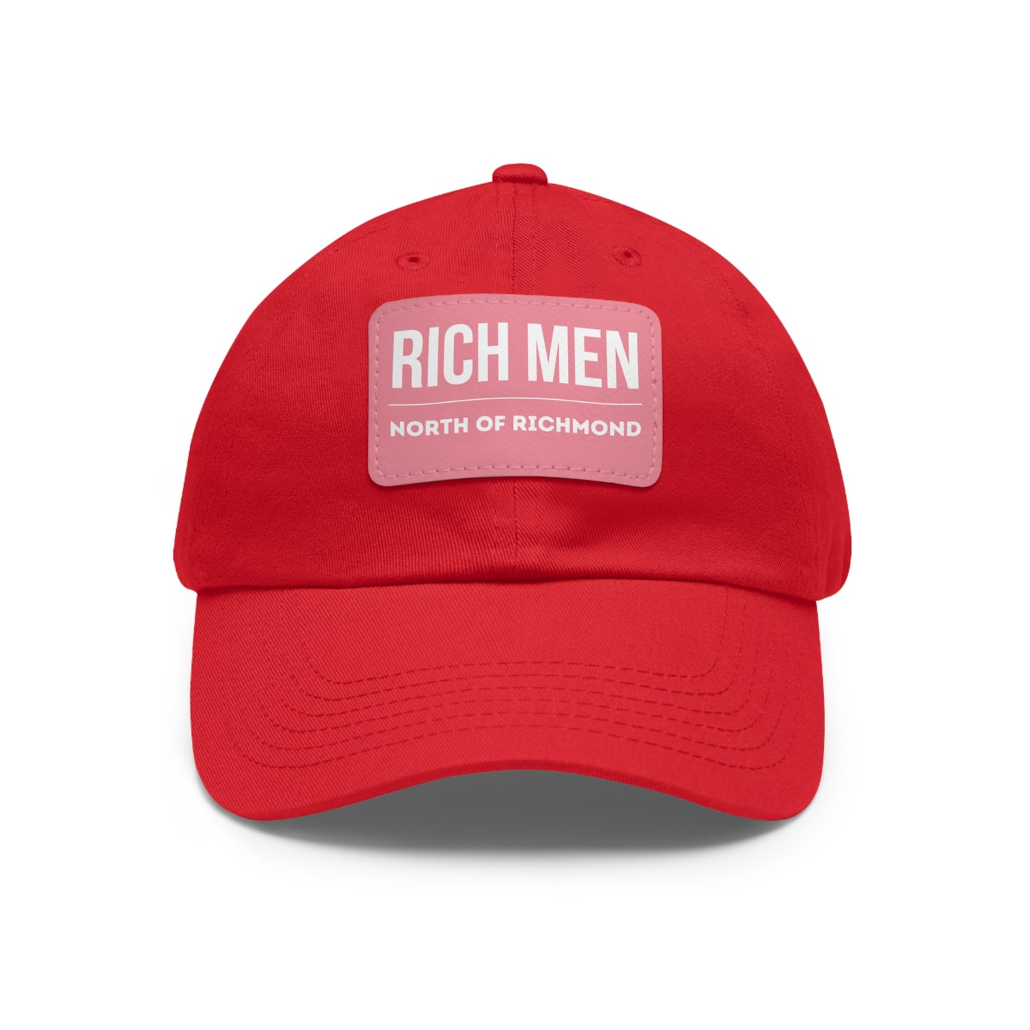 Rich Men North of Richmond Dad Hat with Leather Patch (Rectangle)