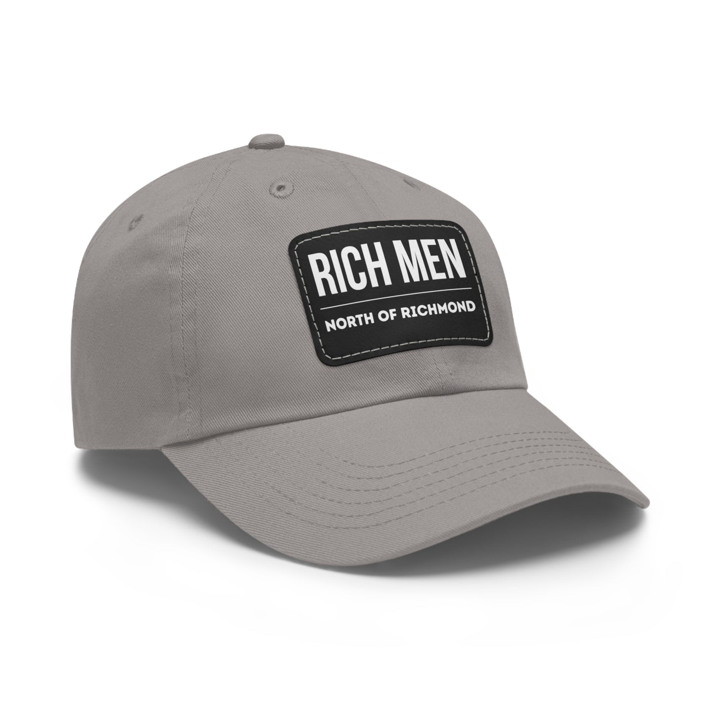 Rich Men North of Richmond Dad Hat with Leather Patch (Rectangle)