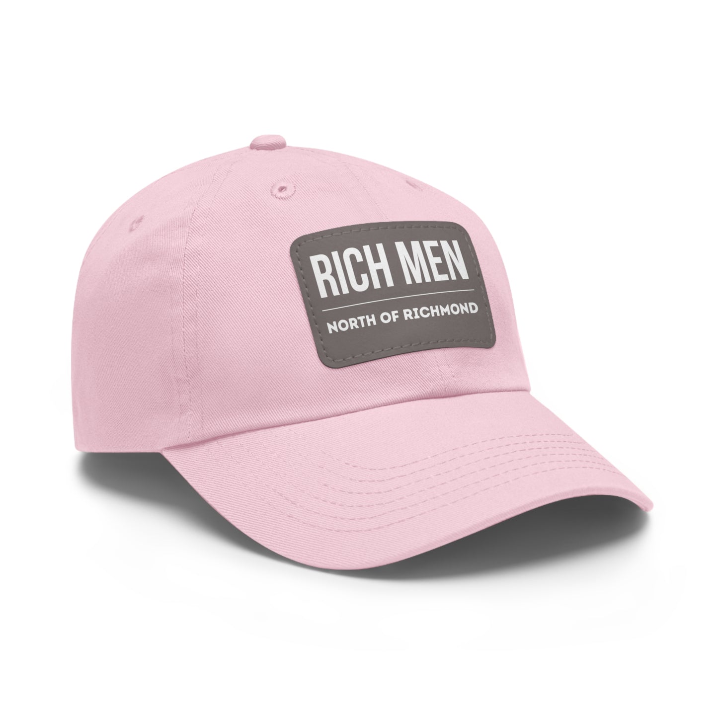 Rich Men North of Richmond Dad Hat with Leather Patch (Rectangle)