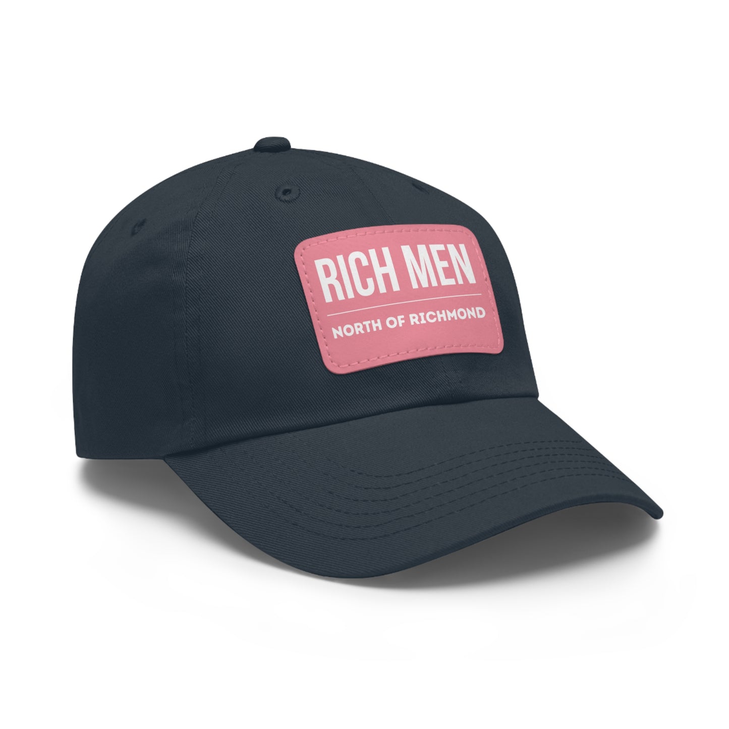 Rich Men North of Richmond Dad Hat with Leather Patch (Rectangle)