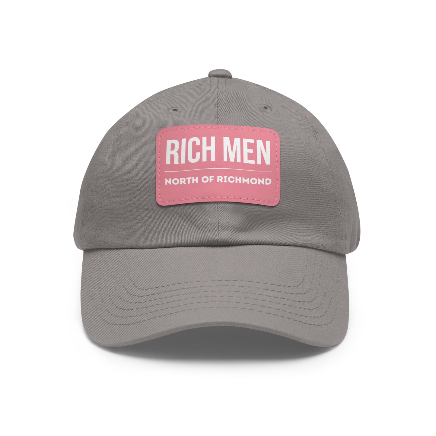 Rich Men North of Richmond Dad Hat with Leather Patch (Rectangle)