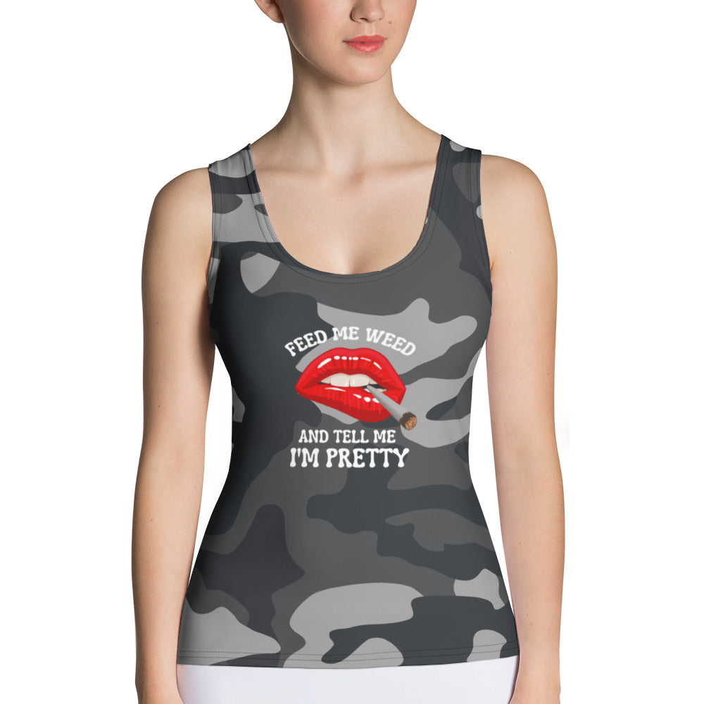 Feed Me Weed Camo Tank Top