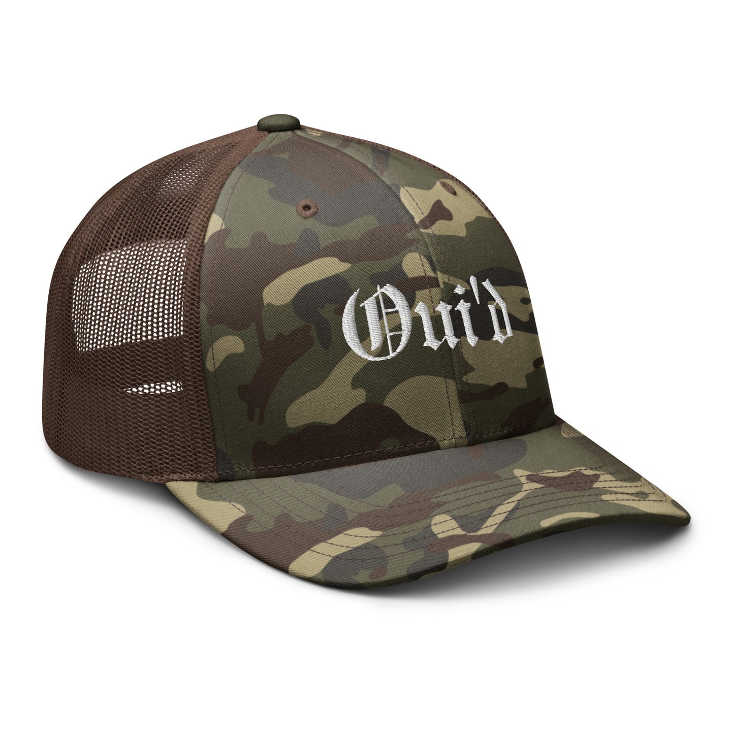 Oui'd Camouflage Trucker Hat
