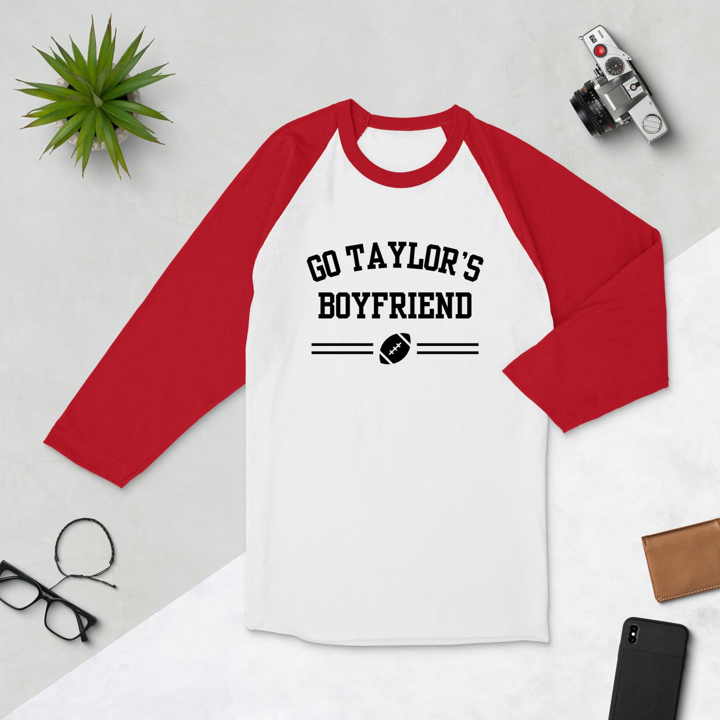 Taylor's Boyfriend 3/4 Sleeve Raglan Shirt