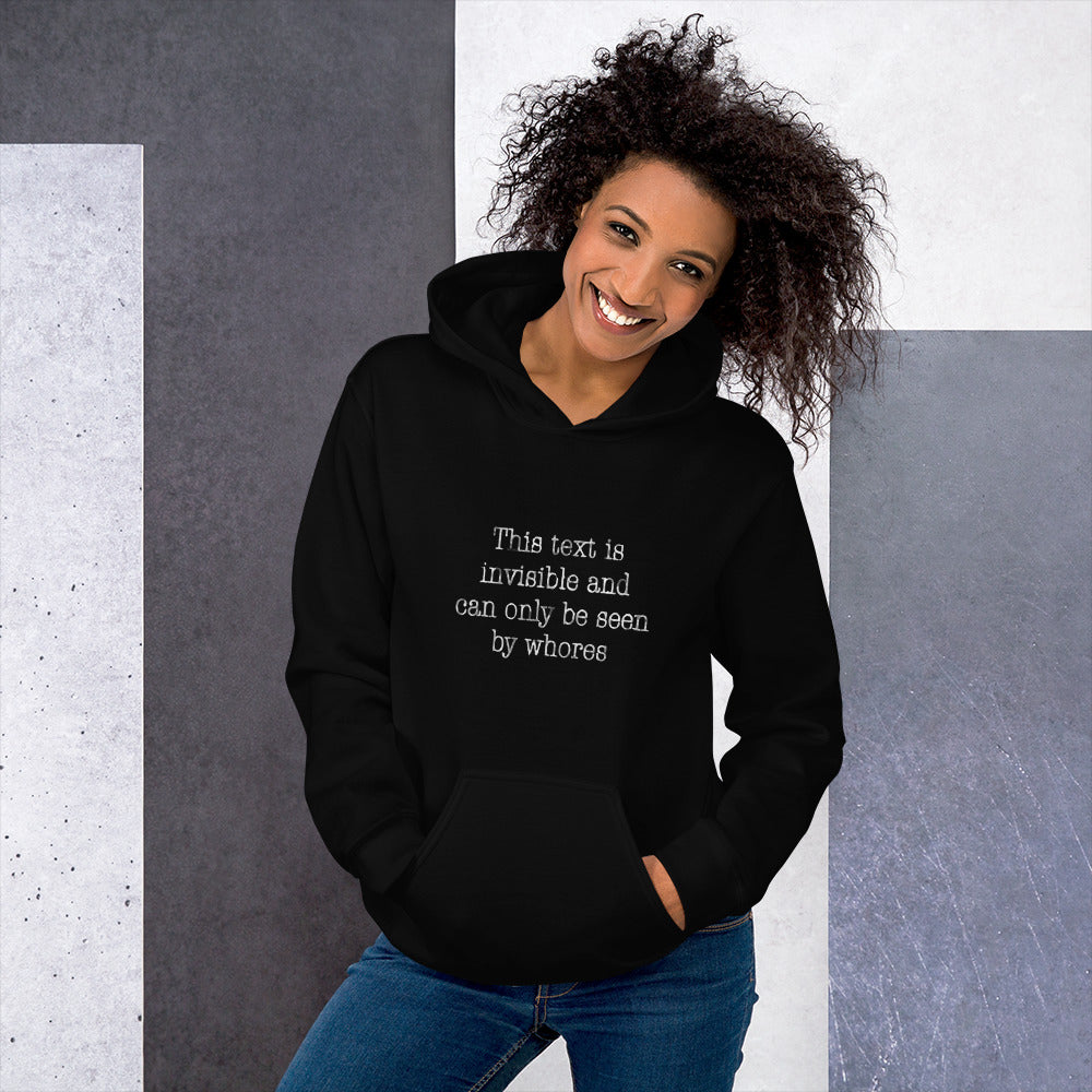 Invisible Text Unisex Hoodie