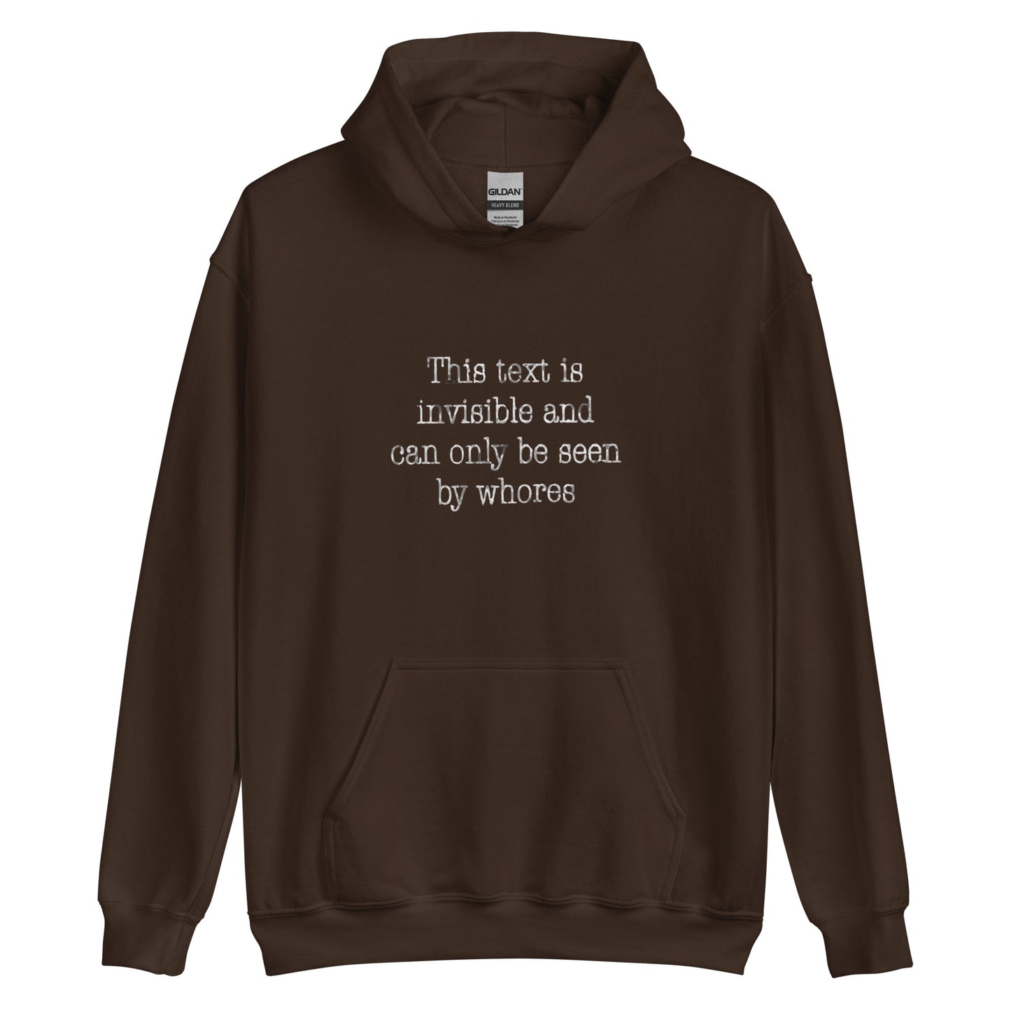 Invisible Text Unisex Hoodie