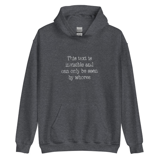 Invisible Text Unisex Hoodie