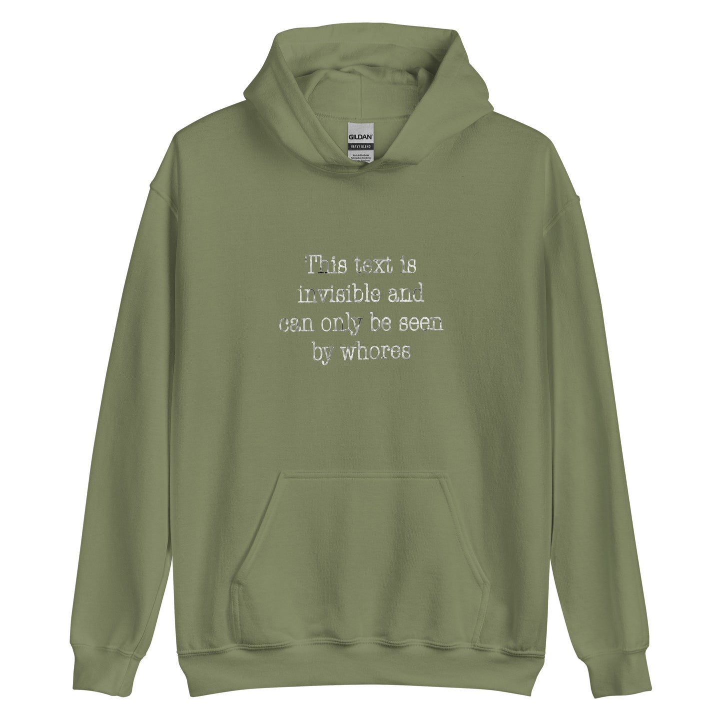 Invisible Text Unisex Hoodie