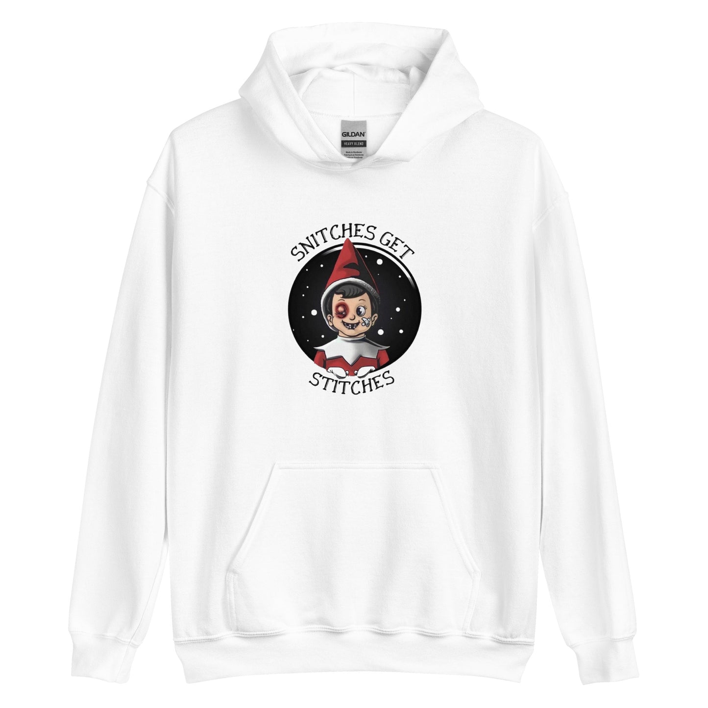 Snitches Get Stitches Elf Unisex Hoodie