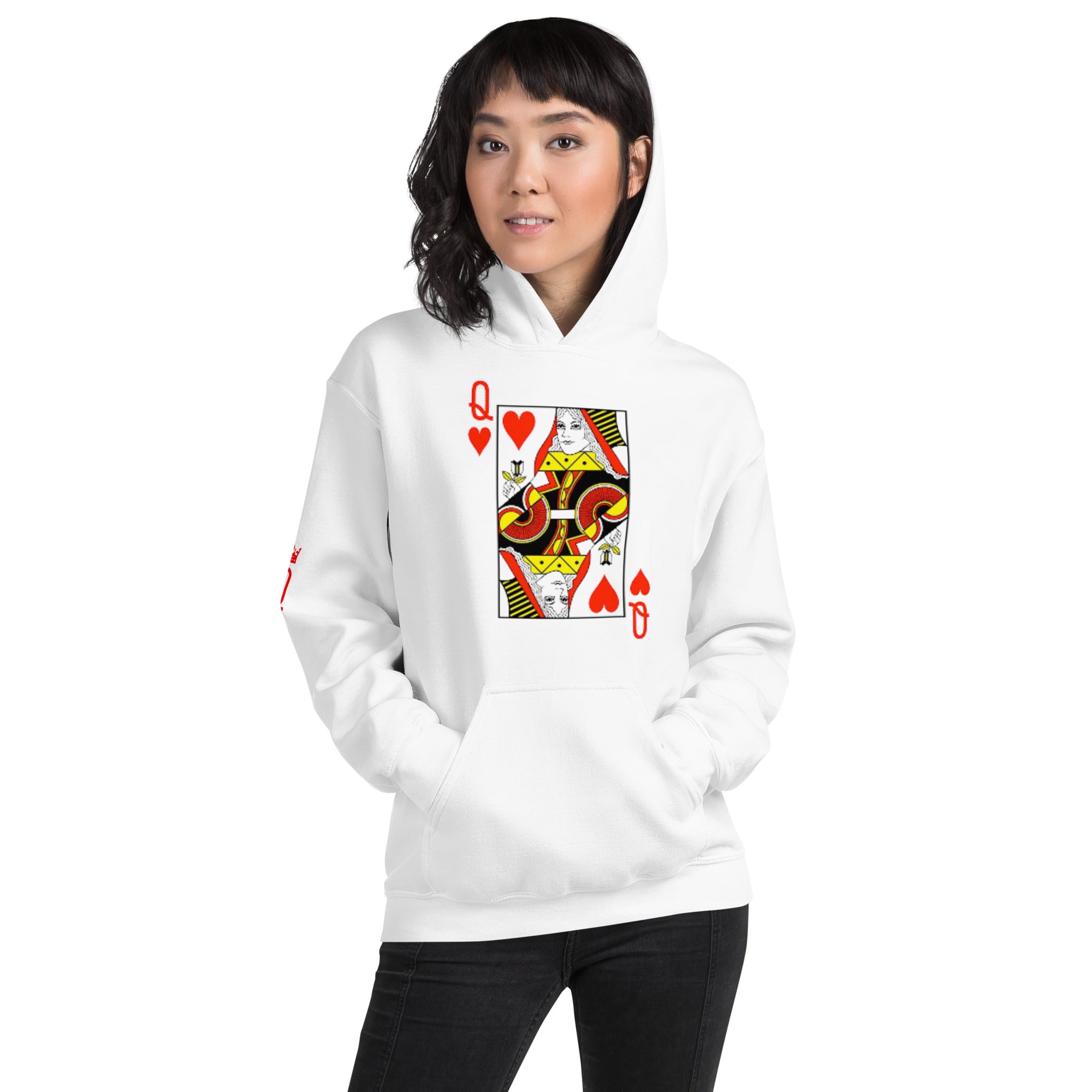 Queen of hot sale hearts hoodie