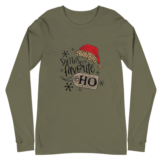 Santa's Favorite Ho Unisex Long Sleeve Tee