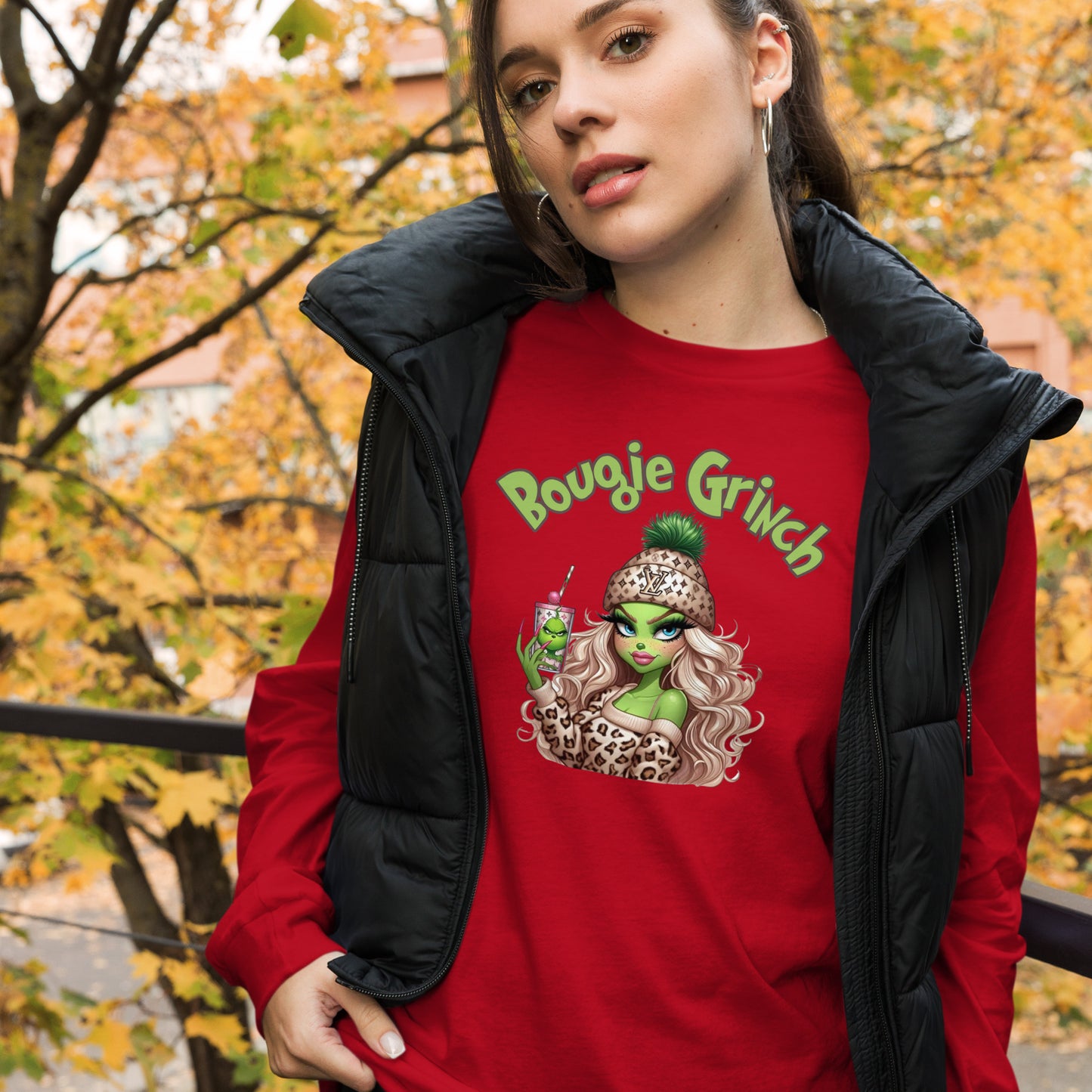 Bougie Grinch Unisex Long Sleeve Tee