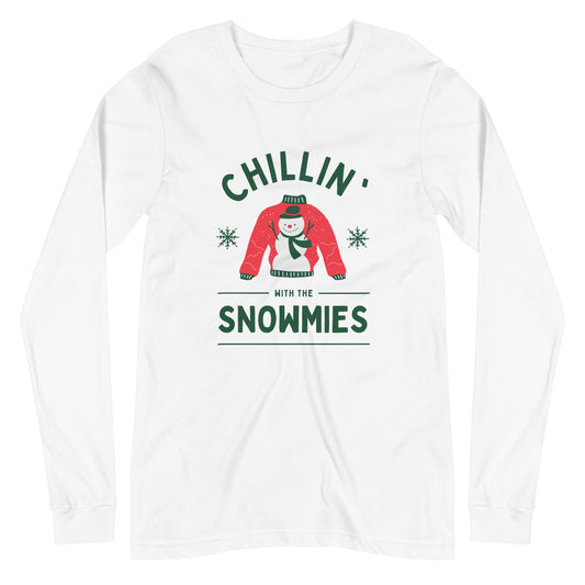 Chillin With the Snowmies Unisex Long Sleeve Tee