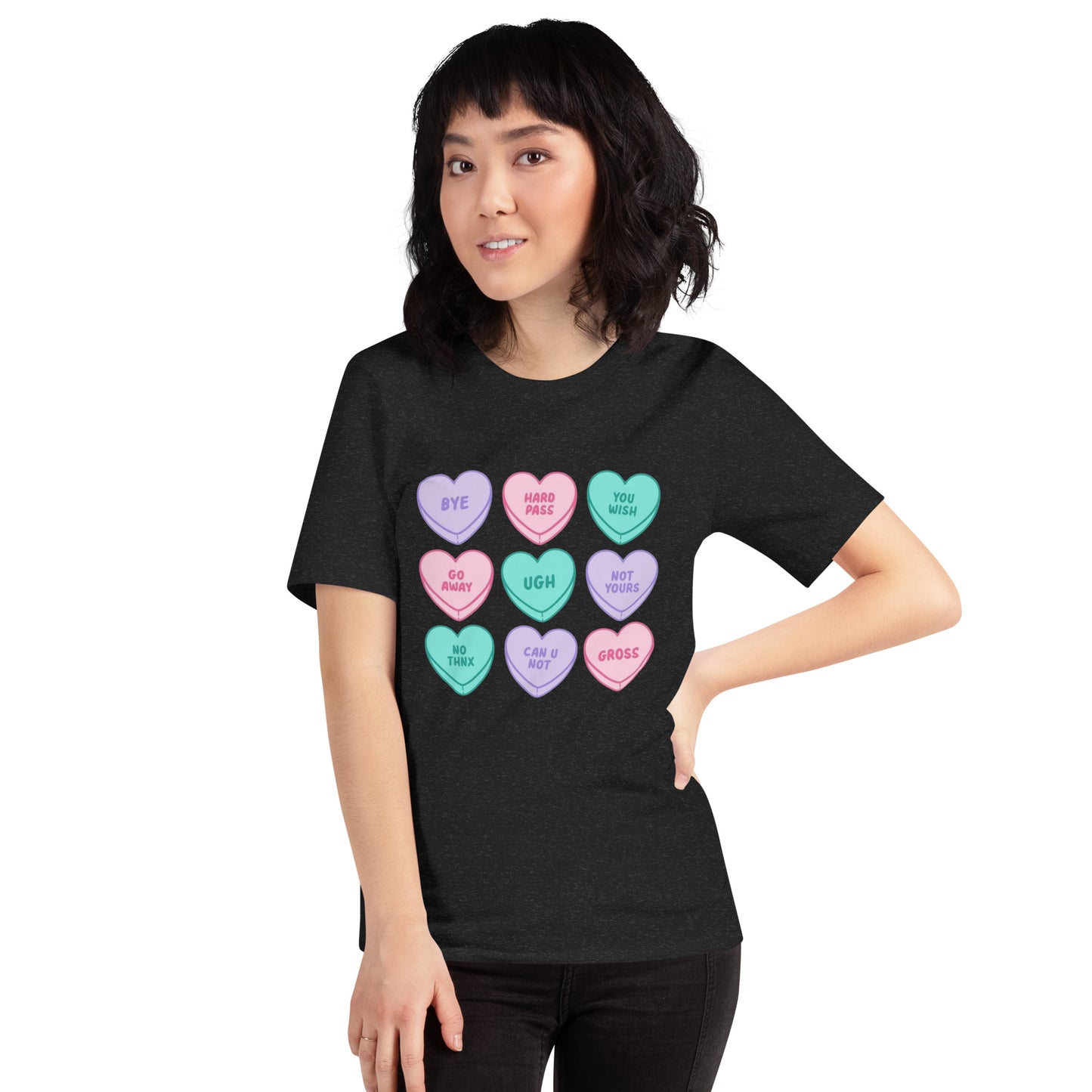 Snarky Conversation Hearts Unisex T-shirt