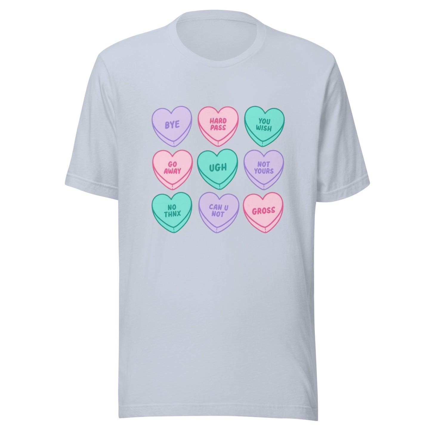 Snarky Conversation Hearts Unisex T-shirt