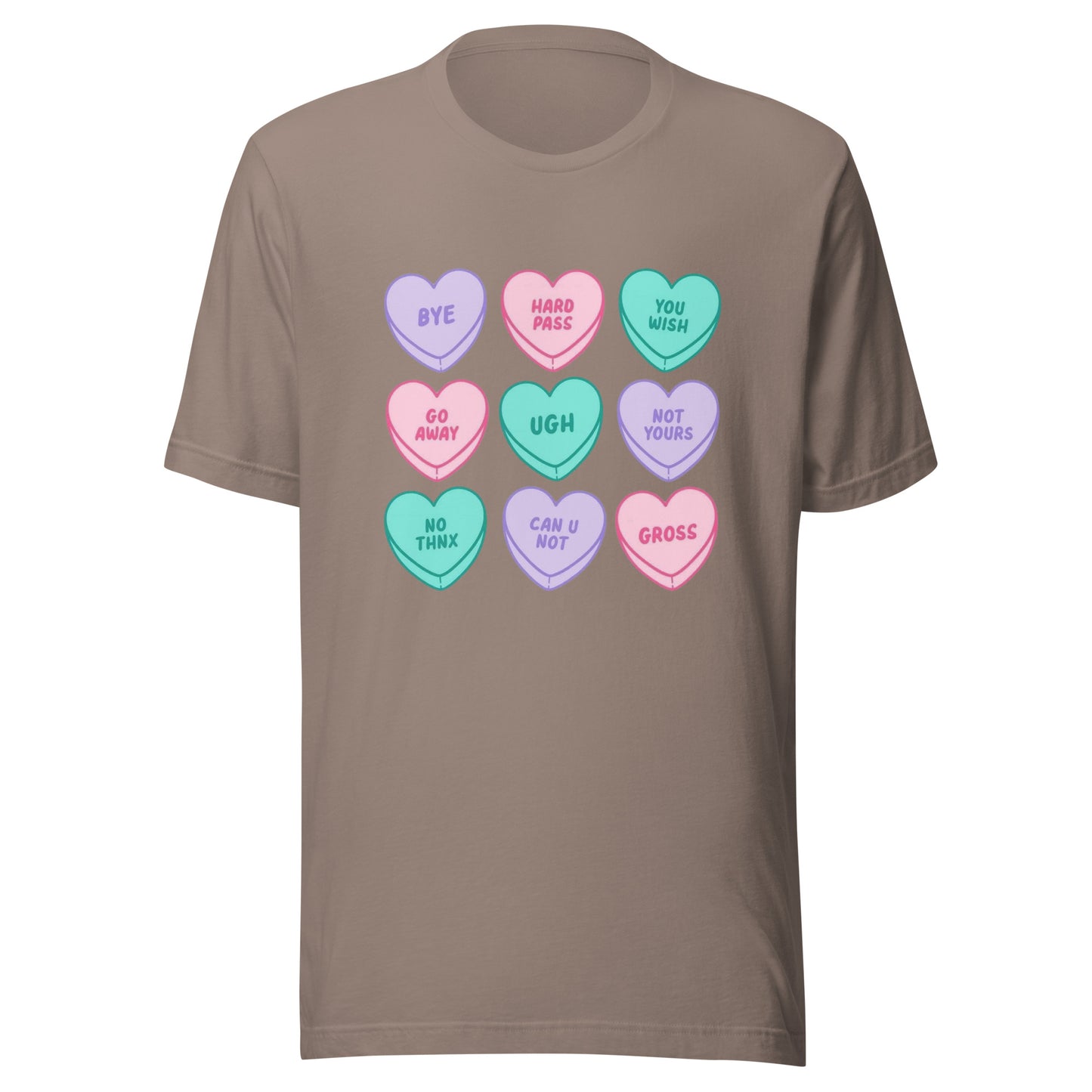 Snarky Conversation Hearts Unisex T-shirt