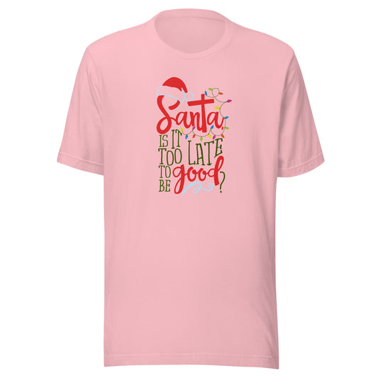 Santa Too Late Unisex t-shirt