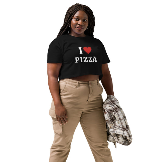 I Love Pizza Women’s Crop Top