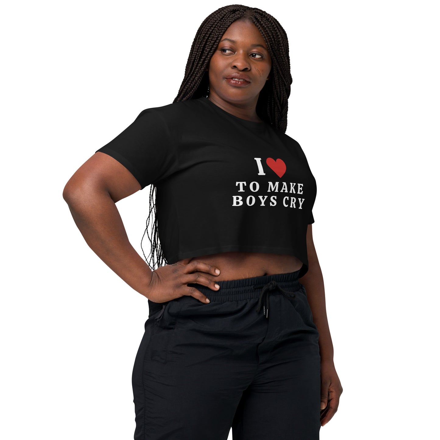 I Love To Make Boys Cry Women’s Crop Top