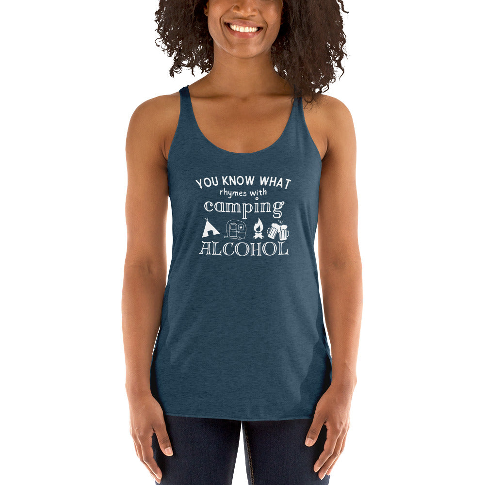 You Know What Camping Women's Racerback Tank