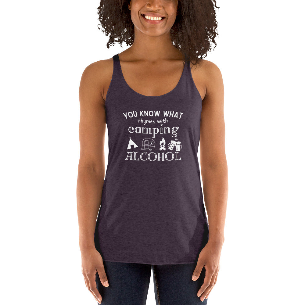 You Know What Camping Women's Racerback Tank