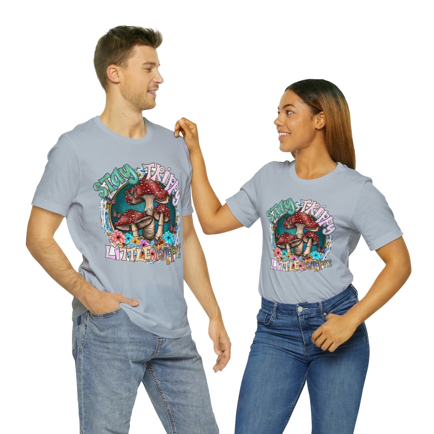 Stay Trippy Little Hippie- Unisex Jersey Short Sleeve Tee