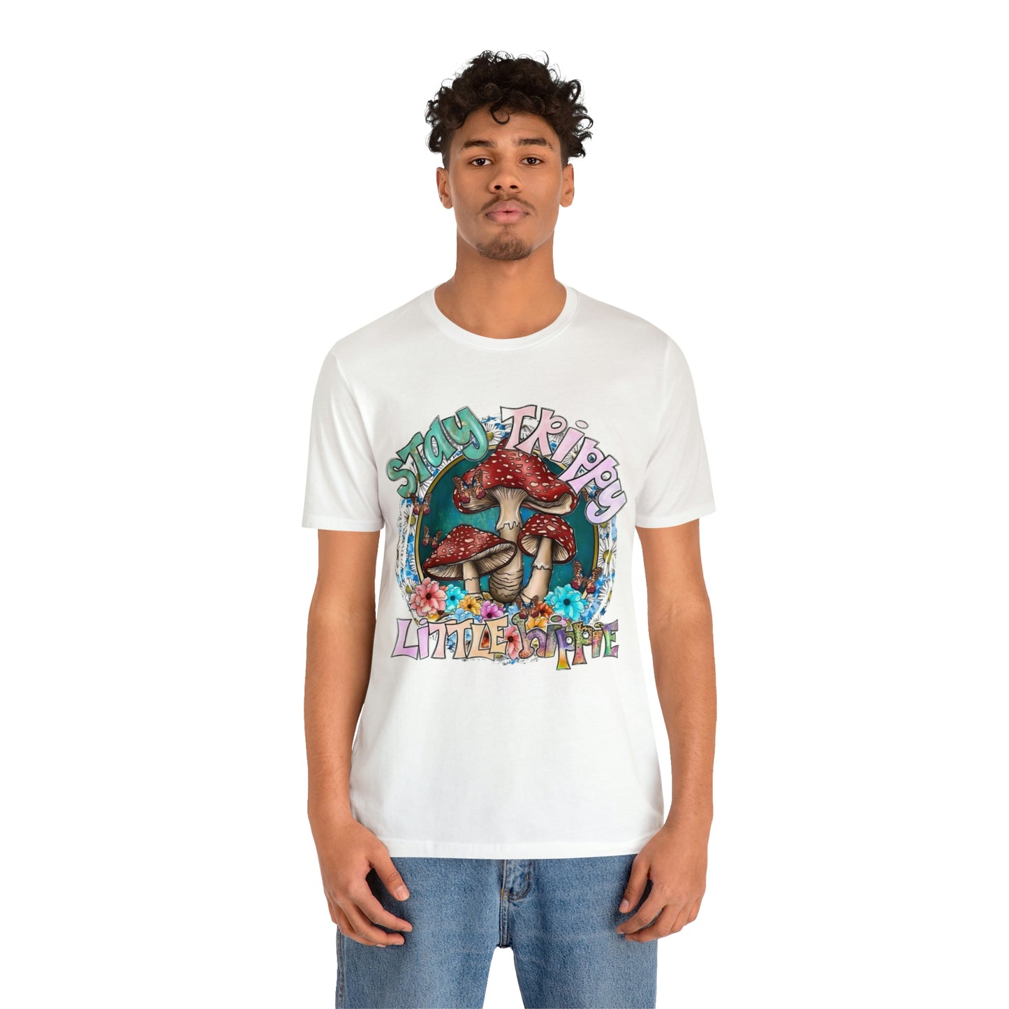 Stay Trippy Little Hippie- Unisex Jersey Short Sleeve Tee